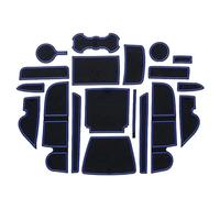 Auto Tappetini Cancello Slot Zerbino Per Ford Per La Per Fuga Per Kuga 2017 2018 2019 Porta Scanalatura Pad Sottobicchiere In Gomma Accessori Per Interni Auto(Blue)