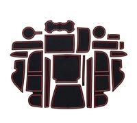 Auto Tappetini Cancello Slot Zerbino Per Ford Per La Per Fuga Per Kuga 2017 2018 2019 Porta Scanalatura Pad Sottobicchiere In Gomma Accessori Per Interni Auto(Red)