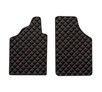 AUTO Tappetini fronte per SUBARU JUSTY I 10.95-01.07 Hatchback NERO / ROSSO