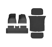 auto tappetini in Per Tesla Per Il Modello Lancio 2025 Per Juniper TPE Tappetini All Weather Trunk Liner Schienale Del Sedile Accessori Auto(6pcs Set,Right Hand Drive)