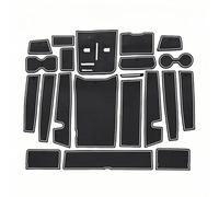 Auto Tappetini Multiuso per Jetour Traveller, Console Centrale Porta e Sottobicchieri Gomma Resistente a Polvere e Liquidi Accessori,White