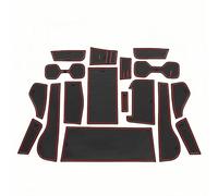 Auto Tappetini Multiuso per Lexus NX 2022, Console Centrale Porta e Sottobicchieri Gomma Resistente a Polvere e Liquidi Accessori,Red