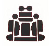 Auto Tappetini Multiuso per Mazda CX-50 2023, Console Centrale Porta e Sottobicchieri Gomma Resistente a Polvere e Liquidi Accessori,Red