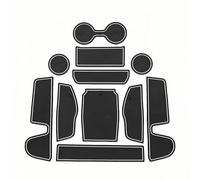 Auto Tappetini Multiuso per Mazda CX-50 2023, Console Centrale Porta e Sottobicchieri Gomma Resistente a Polvere e Liquidi Accessori,White