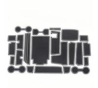 Auto Tappetini Multiuso per Toyota Highlander 2022, Console Centrale Porta e Sottobicchieri Gomma Resistente a Polvere e Liquidi Accessori,White