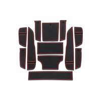 Auto Tappetini Tappetino Per Tazza Con Fessura Per Cancello Per Lotus Per Eletre Tappetino Per Scanalatura Della Porta Accessori Interni Per Auto Sottobicchiere In Gomma 12 Pezzi/set(Red)
