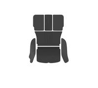 Auto Tappetino Bagagliaio Per Tesla, Per Model Y Per Juniper 2021-2025 Tappetini per bagagliaio in pelle completamente rivestiti Tappetino personalizzato Auto Vasca Baule Auto(Zwart)