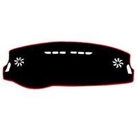 Auto Tappetino Copertura Cruscotto Per Citroen Per C-Elysee Per C Elysee 2012 2013 2014-2018 Parasole Proteggere Tappeto Cuscino Accessori Auto Dash Zerbino Copertura(Red Edge,Left Hand Drive)
