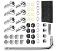 Auto Targhe Set di Montaggio Acciaio Inox Inox Viti Di Fissaggio Adatto Per Targa Auto Hardware Set In Acciaio Inox