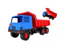 Auto Tatra 815 con cassone - Cabina blu, cassone rosso