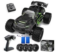 Auto telecomandata da 40 KM/H a partire da 8 10 anni, 1/18 RC Auto Offroad con 2 set di pneumatici e 2 batterie da 50 minuti, 2,4 GHz Monster truck telecomandato con luce, 4 WD camion RC impermeabile