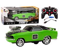 Auto telecomandata drift 360 luci suoni verde