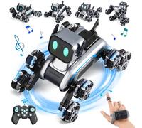 Auto telecomandata giocattolo per bambini dai 6 7 8 9 10 11 12 13 14 + anni, 8WD Gesture Sensor RC Robot Stunt Car con luci, musica, regalo di compleanno o Natale giocattolo per bambini e bambine