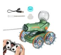 Auto Telecomando | Giocattolo Da Corsa RC Terrestre E Acqua Con Luci A LED | Velocità Regolabile Veicolo Anfibio Con Squirter D'acqua Per Andare Alla Deriva, Strisciamento Di Roccia, Spiaggia, Cortile