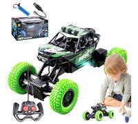 Auto telecomando - Off Road Stunt Car | Metallo RC Trucks | 1:20 Scale Off Road Vehicle | Impermeabile Ricaricabile 2,4 -GHz - Auto Telecomando ad alta velocità con illuminazione fredda