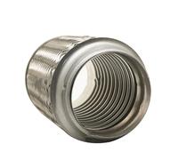 Auto Terminale Di Scarico Tubo Scarico Auto Flessibile Telescopico Treccia Collegamento Soffietto Connettore Per Tubo Di Scarico In Acciaio Inossidabile Saldato Universale(I.D 76MM-120MM)
