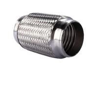 Auto Terminale Di Scarico Tubo Scarico Auto Flessibile Telescopico Treccia Collegamento Soffietto Connettore Per Tubo Di Scarico In Acciaio Inossidabile Saldato Universale(76MM-165MM)