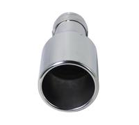 Auto Terminale Scarico Tubo 51mm Ingresso 76mm Uscita Universale Modifica Silenziatore Terminale Di Scarico In Acciaio Inossidabile Cromato Tubi Terminali Accessori Auto Tubo Scappamento(Sliver)
