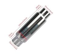 Auto Terminale Scarico Tubo Accessori Auto Sistemi Scarico 2 2.25 2.5 3'' Silenziatore Scarico Silenziatore Alto Flusso Puntale Ritaglio Tubo Scarico Acciaio Inox Silenziatore Tubo Scappamento(76x101x