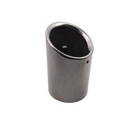 Auto Terminale Scarico Tubo Per Cadillac Per CT6 Auto Rotondo Marmitta Punta Tubo Acciaio Inox Cromato Rifinitura Auto Modificata Coda Posteriore Gola Rivestimento Scarico Tubo Scappamento(Nero)