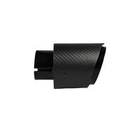 Auto Terminale Scarico Tubo Terminale Di Scarico Universale Per Auto In Fibra Di Carbonio Silenziatore In Acciaio Inossidabile Ugello Di Scarico Opaco In Twill Nero Lucido Tubo Scappamento(63.5mm-76mm