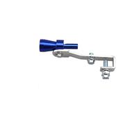 Auto Terminale Scarico Tubo Universale In Alluminio Turbo Sound Scarico Marmitta Tubo Fischio Auto Blow Off Valvola Tip Simulator Whistler Tubo Scappamento(Red-M)