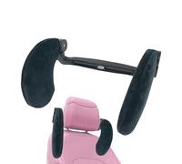 auto testa | Supporto per collo regolabile in pelle | Cuscini per auto, aiuto per dormire | Polo telescopico, clip scorrevoli | Montaggio rapido | Viaggiare comfort in movimento