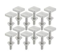 Auto Tetto Portapacchi T Forma Scanalatura Bullone M6 con Dadi Rondella (12pz)
