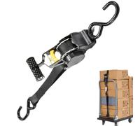 Auto Tie Down Cinghie Cricchetto Strumenti Accessori Esterni | Cinghia a cricchetto per letto camion con staffa rinforzata a vite per moto, ATV, attrezzature da prato, rimorchi da carico