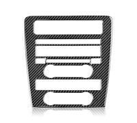 Auto Trim Accessori Interni Adesivo In Fibra Carbonio Decalcomania Interni Auto Controllo Centrale CD Decorazione Pannello Rivestimento Per Ford Per Mustang 2009-2014(Nero)