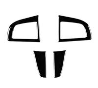 Auto Trim Accessori Interni Per Mazda 3 Per Axela 2010-2013 Mazdaspeed 3 Pulsante Al Volante Dell'automobile Telaio Pianoforte Nero Adesivo Accessori Auto Interni(3 pcs)