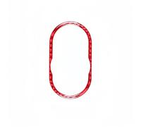 Auto Trim Accessori Interni Per Mini Per Cooper Per Countryman Per F60 Fibra Carbonio Auto Interni Console Centrale Pulsante Multimedia Cerchio Copertura Adesivo Accessori(Rosso)