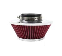 Auto Tubo Aspirazione Dell'aria PER Filtro Aria Fredda Power Flow Sportivo In Acciaio Inossidabile Da 76 Mm Kit Di Induzione Per Filtro Di Aspirazione(Iron Red B)