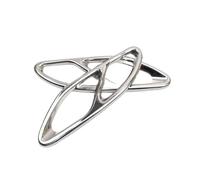 Auto Tubo Punta Scarico Per Benz Per CLA W117 2017-2018 2 Pezzi Nero Argento Acciaio Inossidabile Coda Gola Tubo Scarico Punta Silenziatore Copertura Trim Nero Gola Coda Auto(Silver)