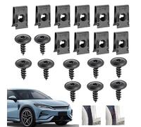 Auto U Clip e viti, Auto U Nut Screw Clip Set, Compact Heavy Duty Metal Rustproof Riparazione per Dashboard, Interni Trim, Panel, Bumper, Rvs, Trucks, Vehicle Maintenance