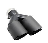Auto Universale In Acciaio Inox Punta Del Silenziatore A Forma Di Y Doppia Uscita Silenziatori Del Tubo Di Scarico Decorazione Dell'ugello Terminale Scarico Auto(Right 63mm-89mm)