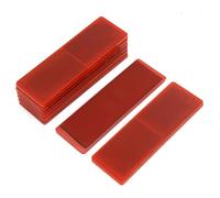Auto universale in plastica rosso rettangolare piastra riflettente con/senza 8pz