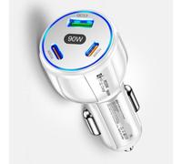 Auto USB C ad alta velocità 90W che carica due PD30W e porta di Chaing rapida per la ricarica efficiente di più dispositivi contemporaneamente