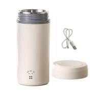 Auto USB Riscaldamento Cup 260ml a tenuta stagna in acciaio Liner Cup | Bollitore dell'acqua calda da viaggio per caffè, latte, tè, viaggi, pendolari, rimorchi