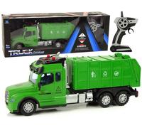Auto verde a distanza per la spazzatura con luci e suoni 2,4G