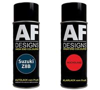 Auto Vernice Spray Set per Suzuki Z8B Cat'S Eye Blue 3 MetallicBase Trasparente 2x400ml con vernice spray trasparente