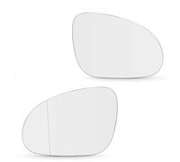 Auto Vetro Specchietto Compatibile Con Golf Per Mk5 2004 2005 2006 2007 2008 Porta Per Vetri Parafango Sinistro Destro Lente In Vetro Specchietto Retrovisore Riscaldato Con Piastra Nera(2pcs Left Righ