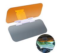 Auto Visiera Parasole, Auto Anti-abbagliamento 2 in 1 Giorno e Notte guida Parasole con il Pulsante di Regolazione Anti-Glare Anti-UV