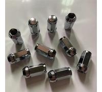Auto Viti Delle Ruote Bulloni Delle Ruote Dadi Prigionieri 19mm Dadi Ad Aletta 45mm Altezza M12x1.25, M12x1.5, M14x1.5, M14x2,1/2"-20, Filettatura Cono Sedile Auto Dadi Ruota Nastro 10 Pz
