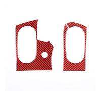 Auto Volante Centrale di Controllo Laterale Uscita Aria Adesivi per Chevrolet per Corvette C6 2005 2006 2007-2013 Volante Auto (Color : Carbon Fiber Red)