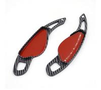 Auto Volante Shift Paddle Compatibile Con Jaguar Per Xf Xe Xj Per F-Pace F-Type X760 X250 X260 X761 X351 2 Pezzi ABS Volante Per Auto Shift Paddle Shifter Extension(Carbon Black)