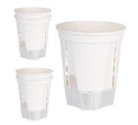 Auto-Watering Pots - 186 g Orchid Planter with Drainage Hole | 5 Piece Self Watering Planters For Indoor Plants | Bare-Root Planting Pot For Outdoor Balcony Garden Patio Vegetable Strawberry