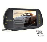 Auto Wayfeng WF® 16: 9 TFT LCD auto monitor specchio retrovisore per DVD/VCR/Car Reverse camera (DC 12 V/PAL/NTSC/2 ingressi modi video)