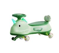 Auto Wiggle con pedaliera, luce musicale, altalena antiribaltamento, auto silenziosa Giocattolo Twist cavalcabile