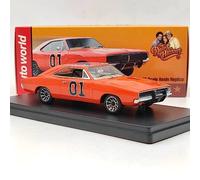 Auto World 1/43 per Dodge Charger General Lee 1969 AWRSS1151 Limited Giocattoli in resina Modelli di auto Hobby in miniatura Regali da collezione